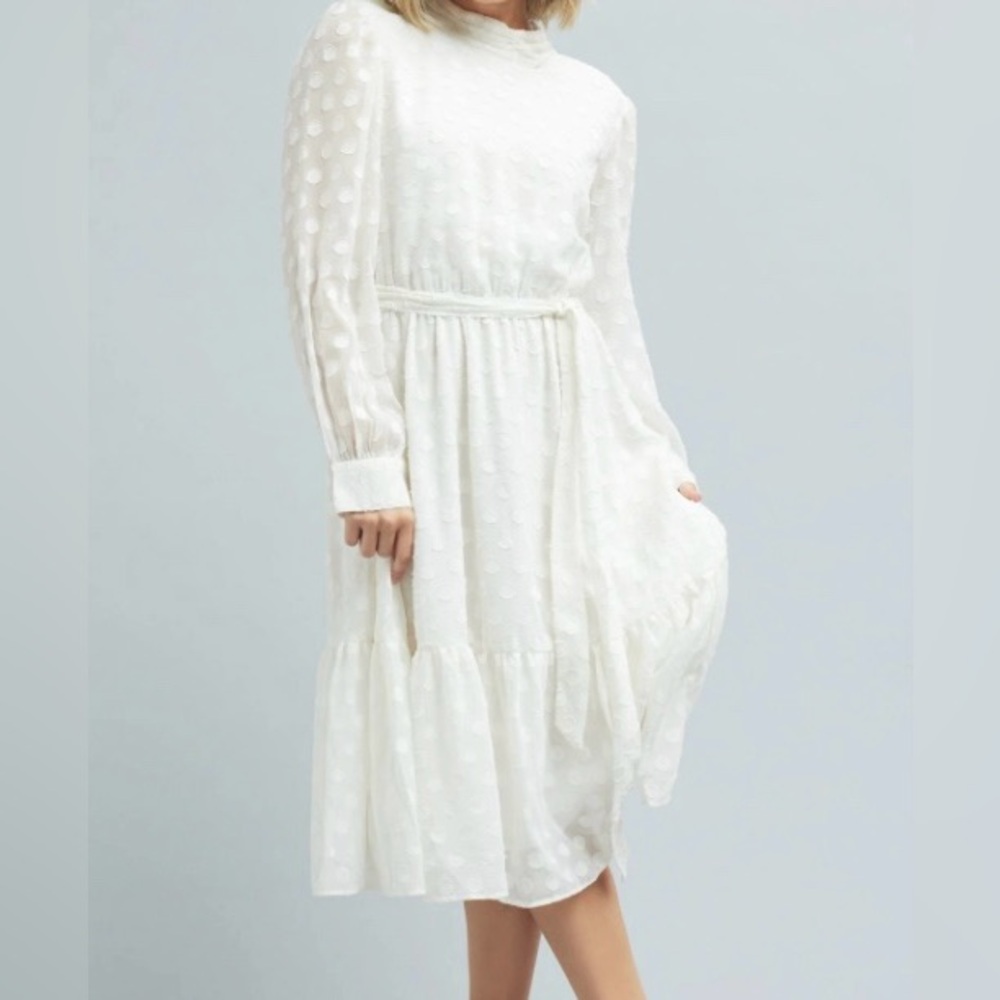 downeast white midi dress